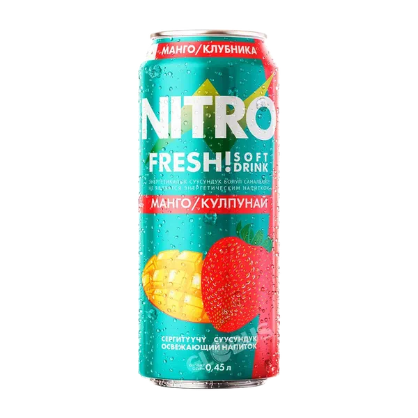 Nitro FRESH манго/кулпунай газ суусундугу 0,45л ж/б