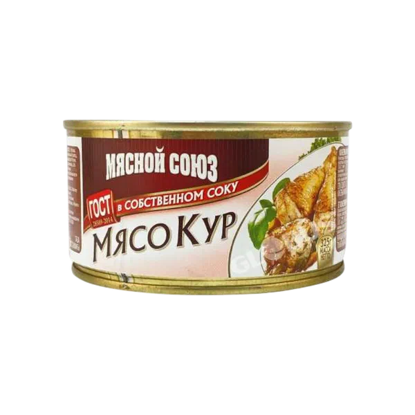Мясной Сою өз суюктугунуа быктырылган тоок эти 325г
