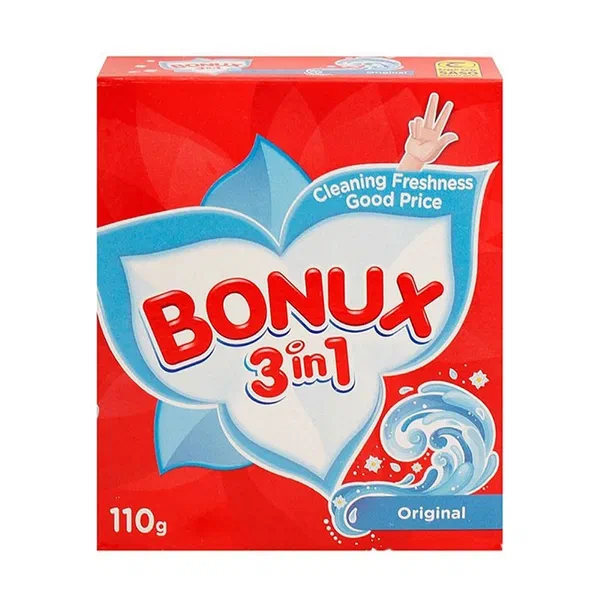 BONUX 3-IN-1 HIGH SUDS LAVENDER FIELD LAUNDRY POWDER 110G