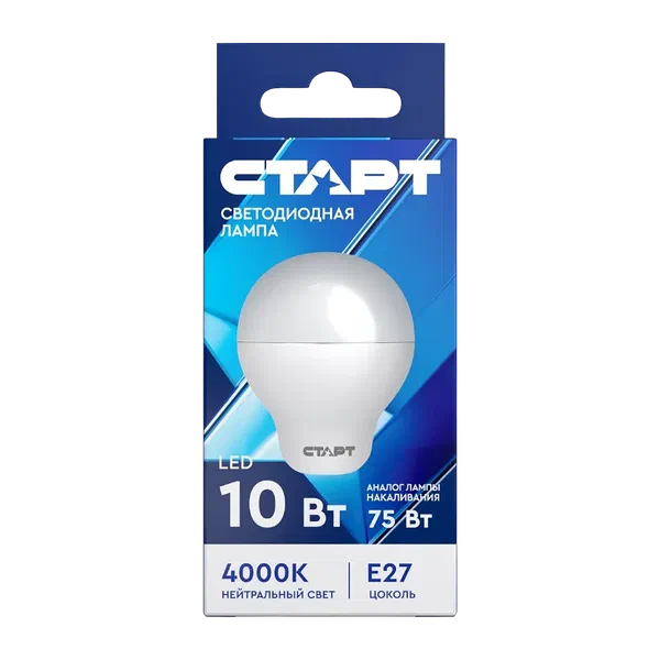Старт ECO LED GLS 10W E27 4000К диод лампочкасы