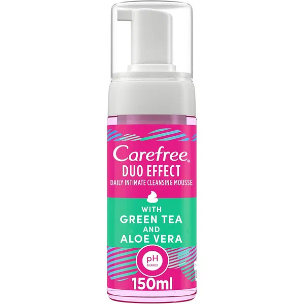 CAREFREE INTIMATE CLEANING MOUSSE WITH GREEN TEA 150ML