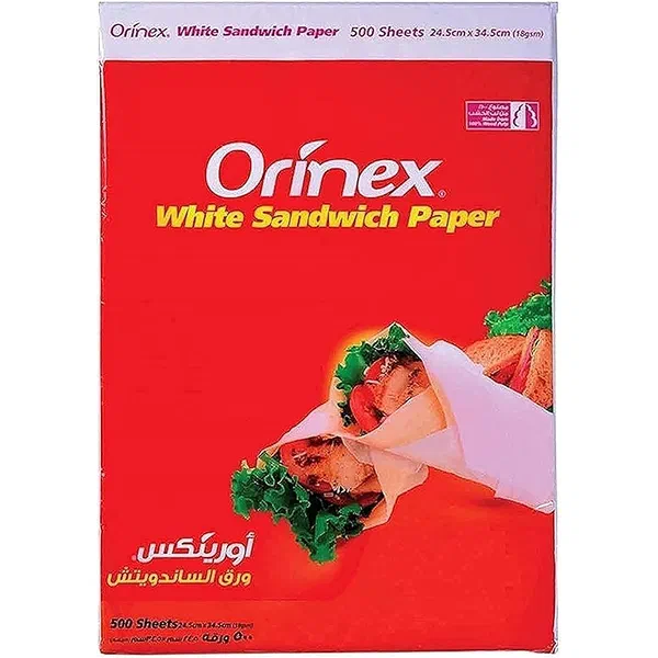 ORINEX TRADITIONAL SANDWICH WRAPPING PAPER BULK PACK 500-PIECE