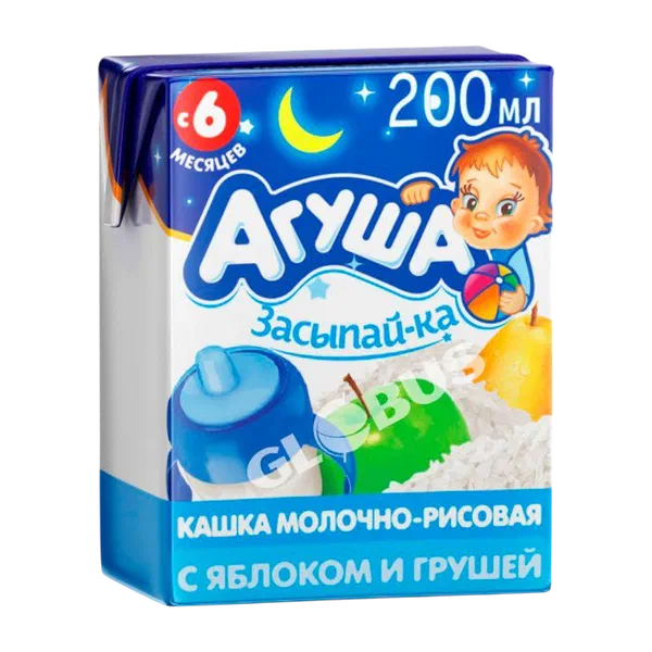 Каша дет. Агуша Засыпайка мол. рис/ябл./груша 2,7% с 6 мес. 200г ВБД