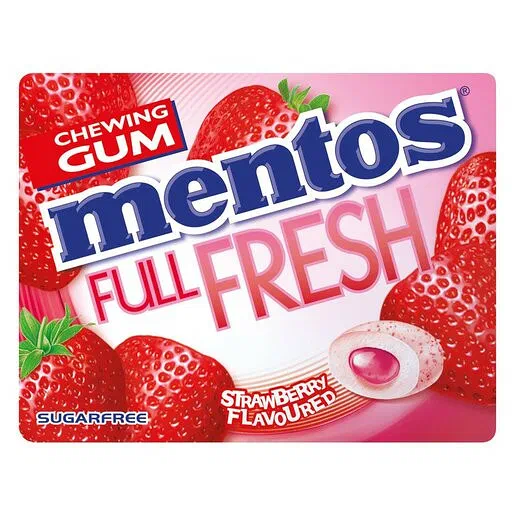 Mentos Strawberry Gum 14g
