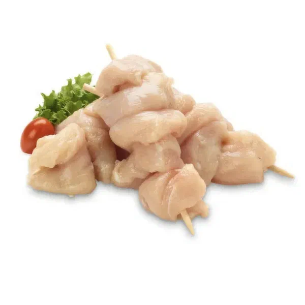 Oaklands Free Range Chicken Kebabs Plain 500g