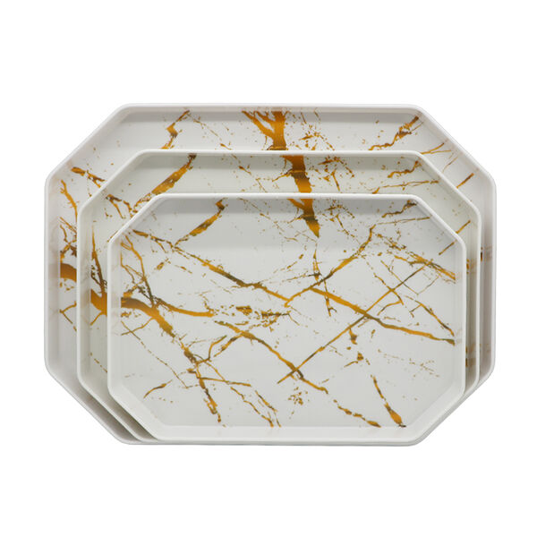 Hw Serving Tray 3Pcs Hex