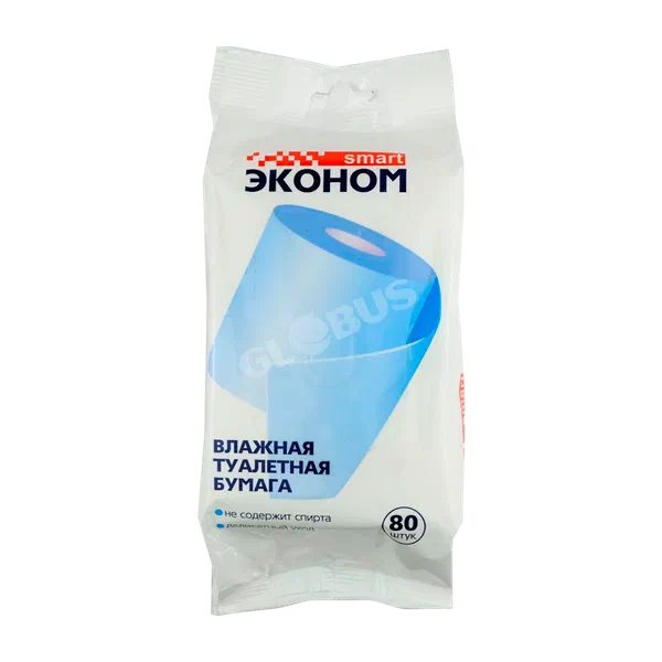 Бумага туал влажн Smart Эконом 80шт
