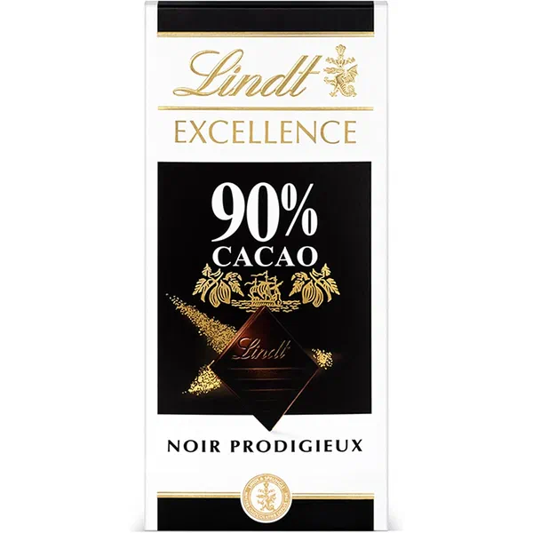 LINDT EXCLNCE 90%DRK/CHOC 100G - 90% DARK EXCELLENCE CHOCOLATE TABLET