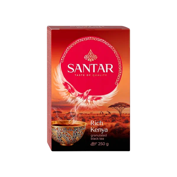 SANTAR   Rich Kenya кара майда тоголок чайы+кашык 250г