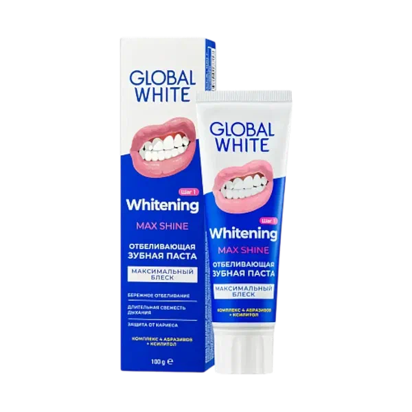 Паста зубн Global White max shine 100г
