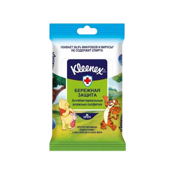 Салфетки влажн Kleenex антибак 10шт