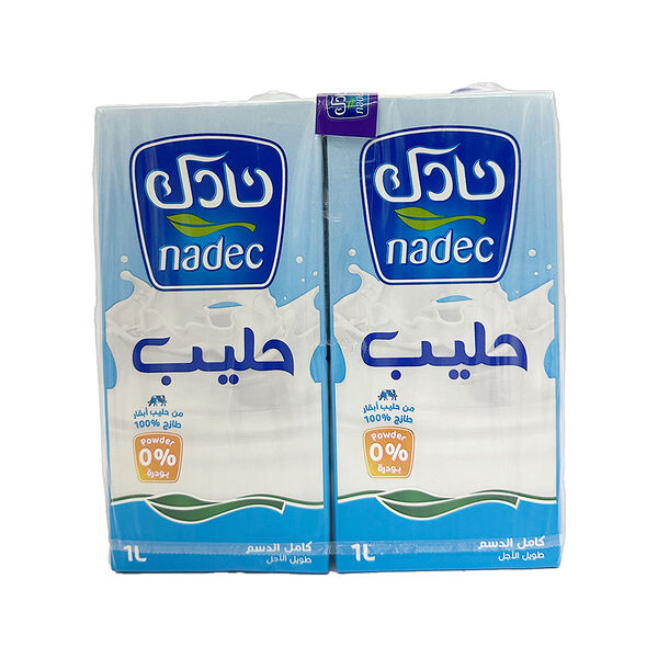 Nadec Whole Milk Uht 1L X4
