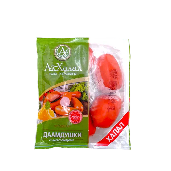 Сардельки Ал Халал Даамдушки с масл 330г газ/уп