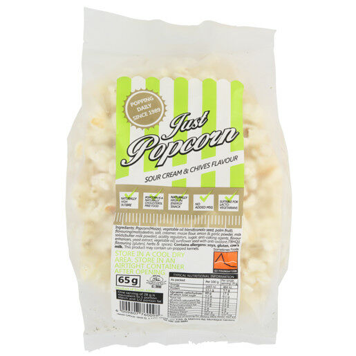 Just Popcorn Sour Cream Chives 65g