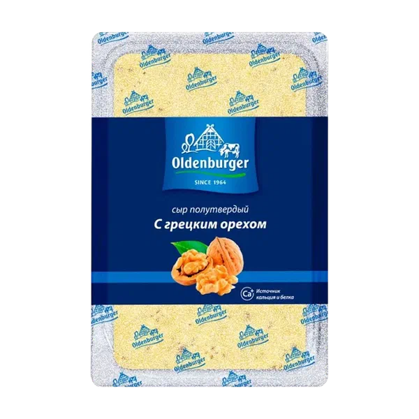 Oldenburger полутвердый с грецким орехом 45% сыры 125 г