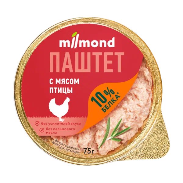 Milmond куштун этинен паштет 75г