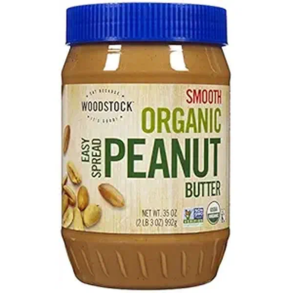 WHOLESOME ORGANIC SMOOTH PEANUT BUTTER PURE NUT SPREAD 454G