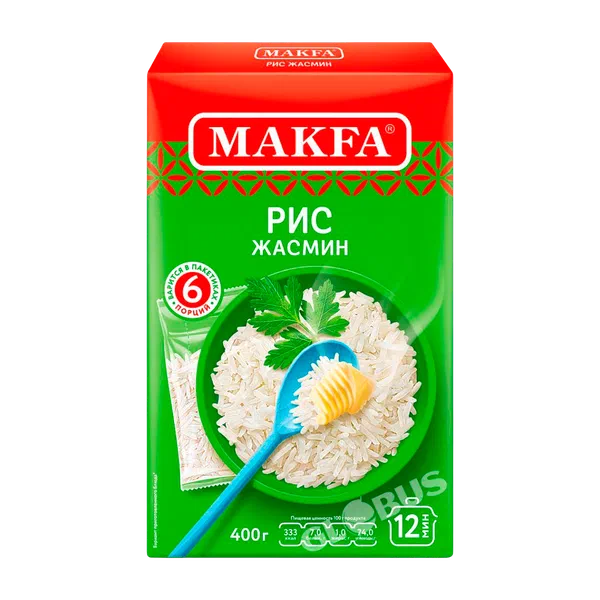 Рис Макфа Жасмин пак 400г кор