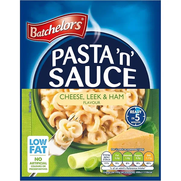 BATCHELORS PASTA & SAUCE CREAMY 4-CHEESE INSTANT MEAL 99G