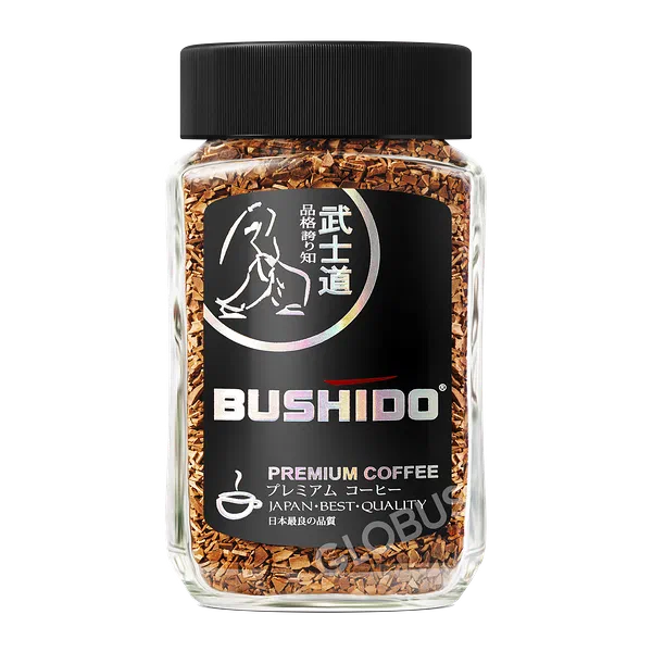 Кофе Bushido Black раств 100г ст/б