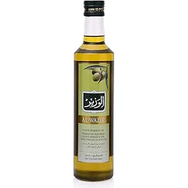 AL-WAZIR PURE TRADITIONAL OLIVE OIL GLASS BOTTLE 500ML