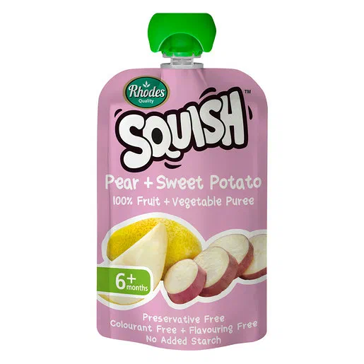 Squish Pear & Sweet Potato Baby Food Pouch 110ml