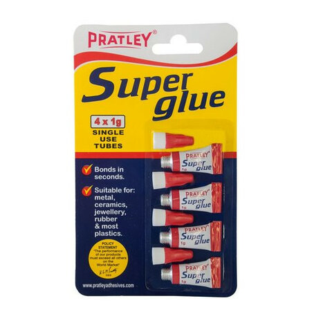 Pratley Super Glue Single Use 4g