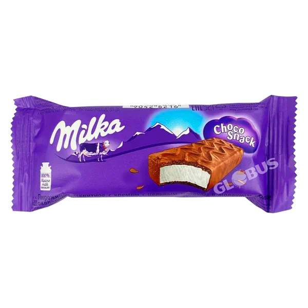 Батончик Milka Сhoco Snack бисквит мол. шок 30% 27г
