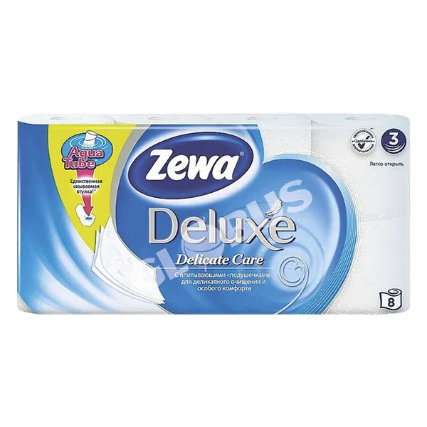 Бумага туал Zewa Deluxe Delicate Care 3сл 8рул