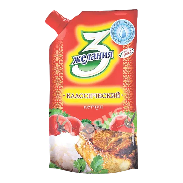 Кетчуп 3 Желания Классический с доз 450г д/п