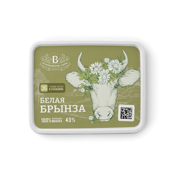 Сыр Белая брынза 40% 250г ванн РЦ