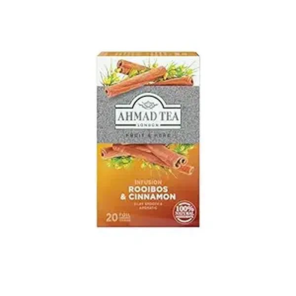 AHMAD TEA ROOIBOS AND CINNAMON WARM HERBAL INFUSION 20TB