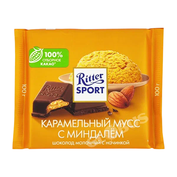 Шоколад Ritter Sport карамельн мусс 100г