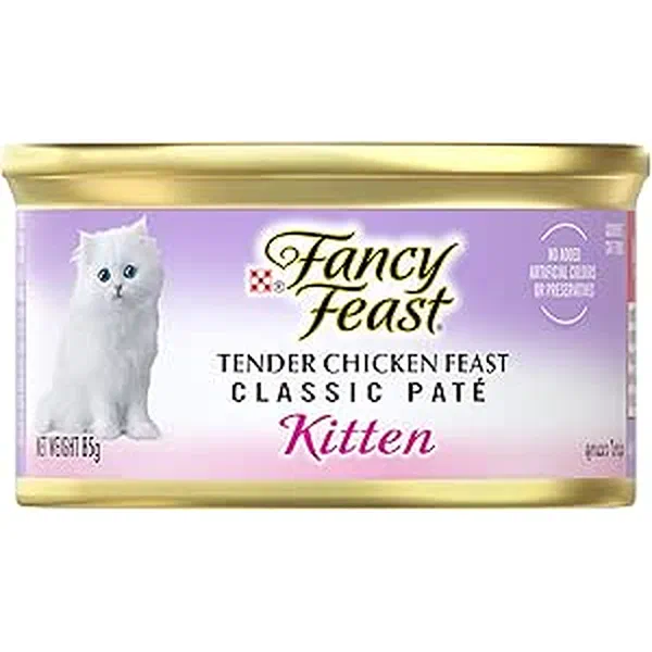 FANCY FEAST KITTEN TENDER CHICKEN AND MILK CREAM PUREE 85G