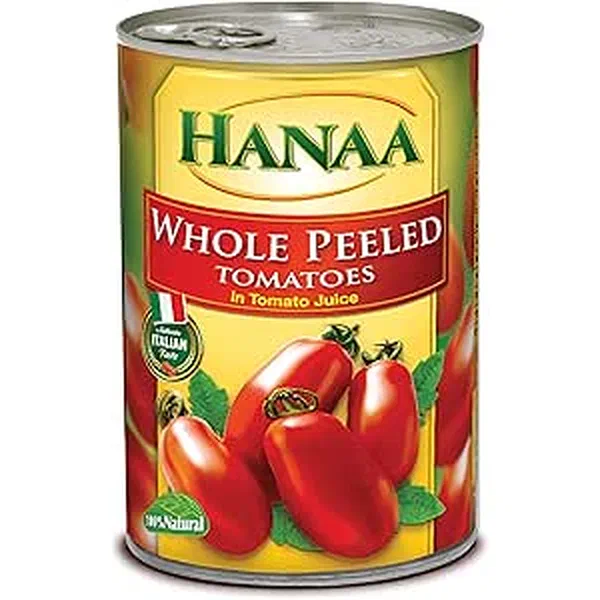 HANAA WHOLE PEELED CANNED TOMATOES IN RICH JUICE 400G