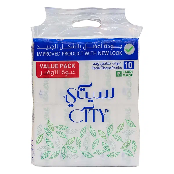 CITY FACIAL TISSUE SOFTNESS AND STRENGTH REFILL POUCH 150S