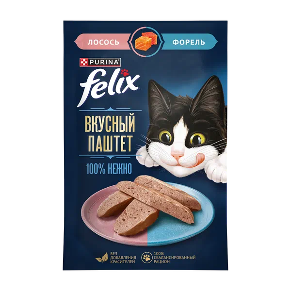 Felix паштет лосось/форель мышык азыгы 75г