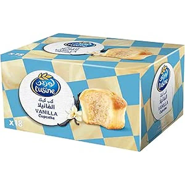 LUSINE CLASSIC VANILLA CREAM FILLED CUPCAKE 60G