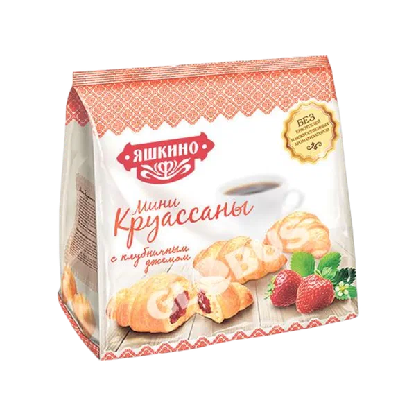 Круассаны Яшкино мини клубн джем 180г