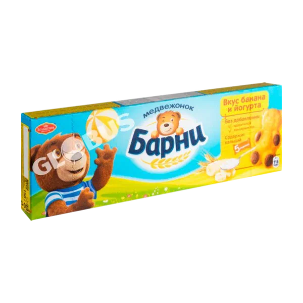 Бисквит Барни с бан./йогурт. начинкой 150г