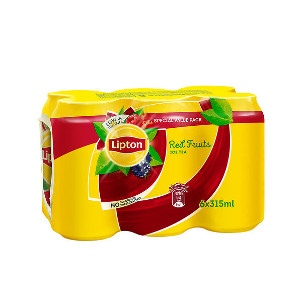 Lipton Ice Tea Red Fruits Can 315 Ml X6