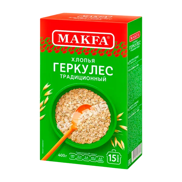 Хлопья Макфа геркулес трад. 400г кор
