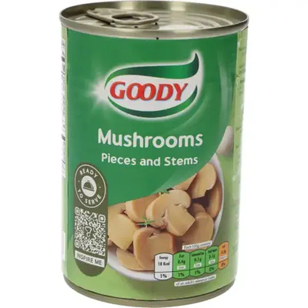 GOODY PIECES AND STEMS CANNED MUSHROOMS PREMIUM QUALITY 400G