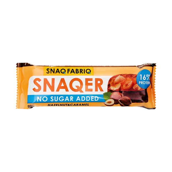 Батончик Snaq Fabriq фундук/карамель глазир 16% 50г
