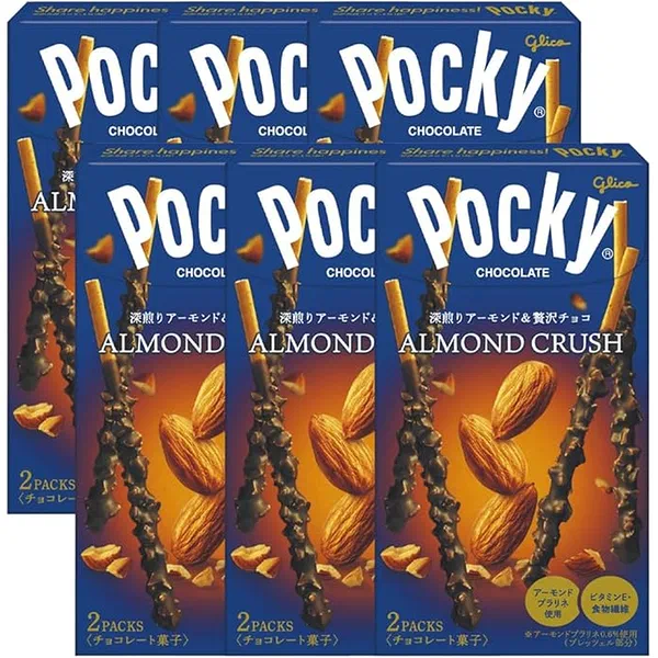 GLICO POCKY ALMOND 46.2G - ALMOND COATED POCKY BREADSTICKS