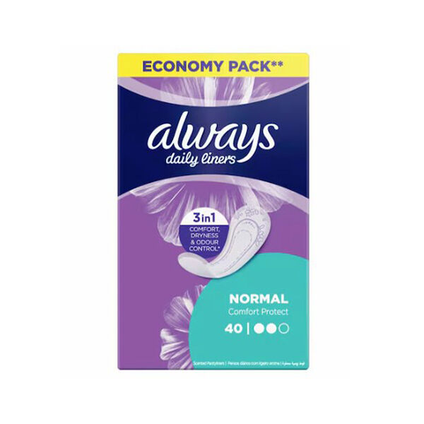Always Pantiliner Normal 40'S Blue