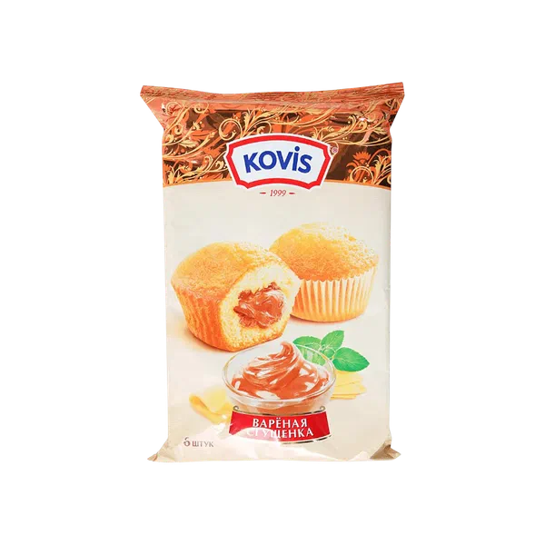 Kovis Мини маффиндер бышырылган куютулган сут 200г