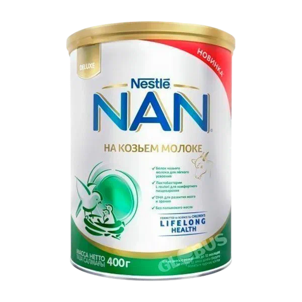 Смесь дет. Nan Goat 1 козье мол. с рож. 400г ж/б