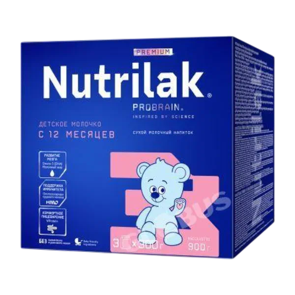 Смесь дет. Nutrilak Premium №3 мол. с пребиот. с 12 мес. 900г