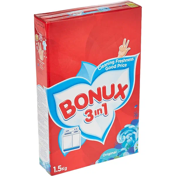 BONUX 3-IN-1 LOW SUDS ORIGINAL SCENT AUTOMATIC POWDER 2.5KG